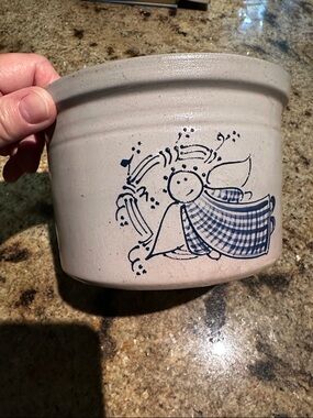 Salt glazed crock, Eldreth Pottery 1993